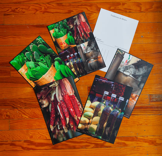 Paquete de 5 postales "Mercados"