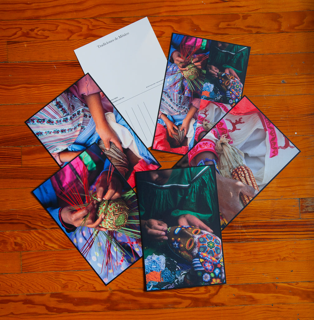 Paquete de 5 postales "Hecho a mano"