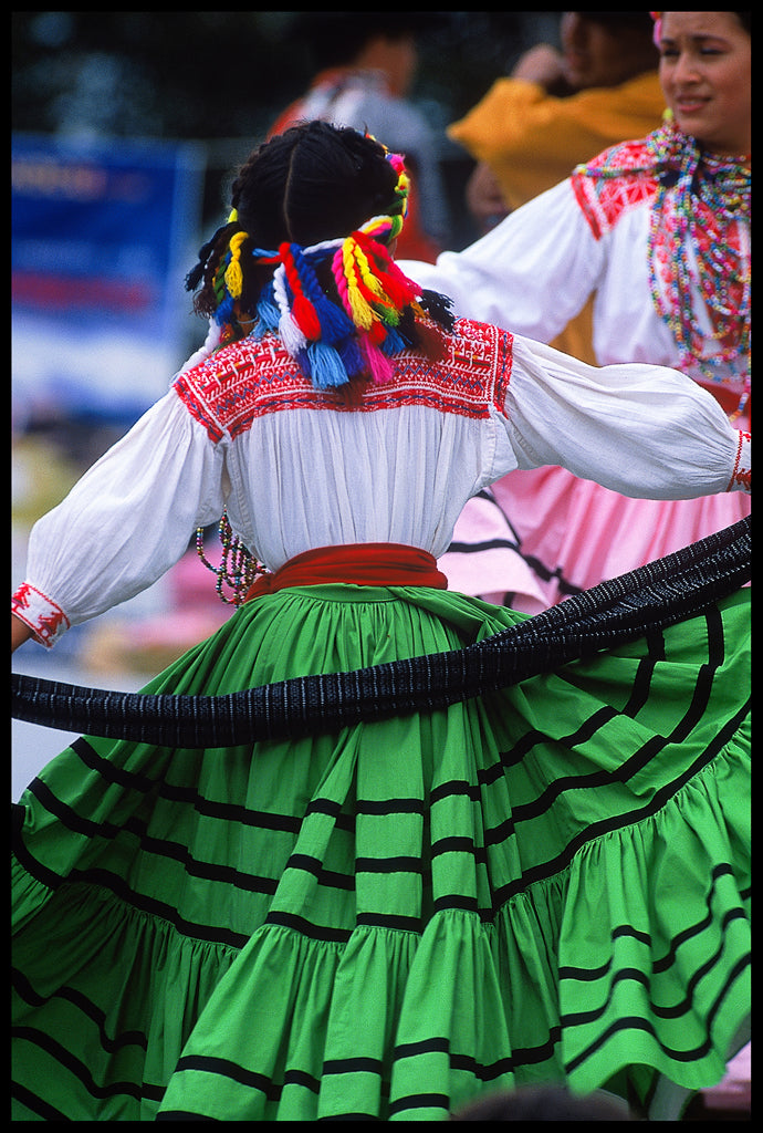 Postal, fotogarfía de autor "Baile de Tuxtepec" Oaxaca