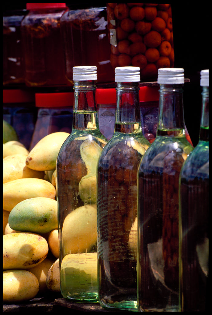 Postal, fotografia de autor. "Mangos y miel"