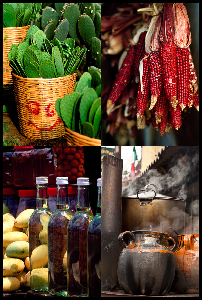 Paquete de 5 postales "Mercados"