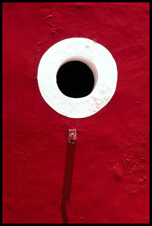 Postal, fotografía de autor. "Ventana, Ojo de buey"